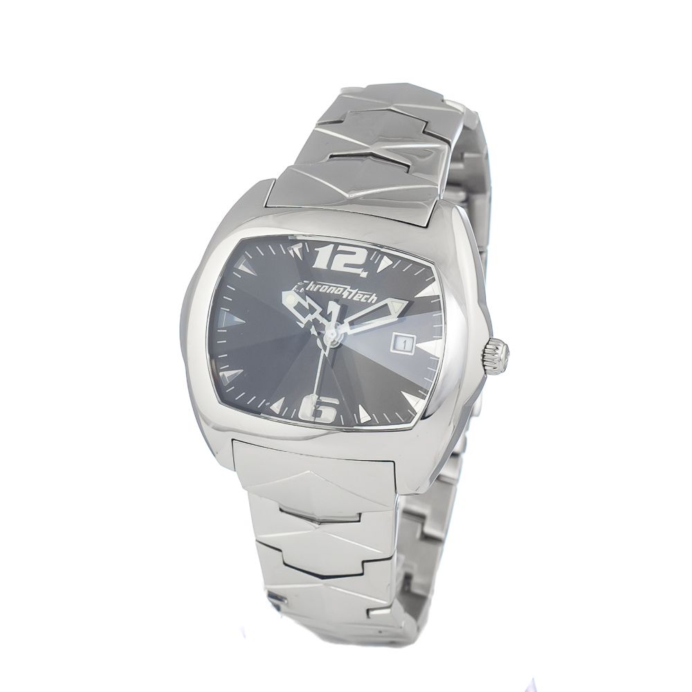Chronotech Silver Steel Watch Timeless Elegance Redefined