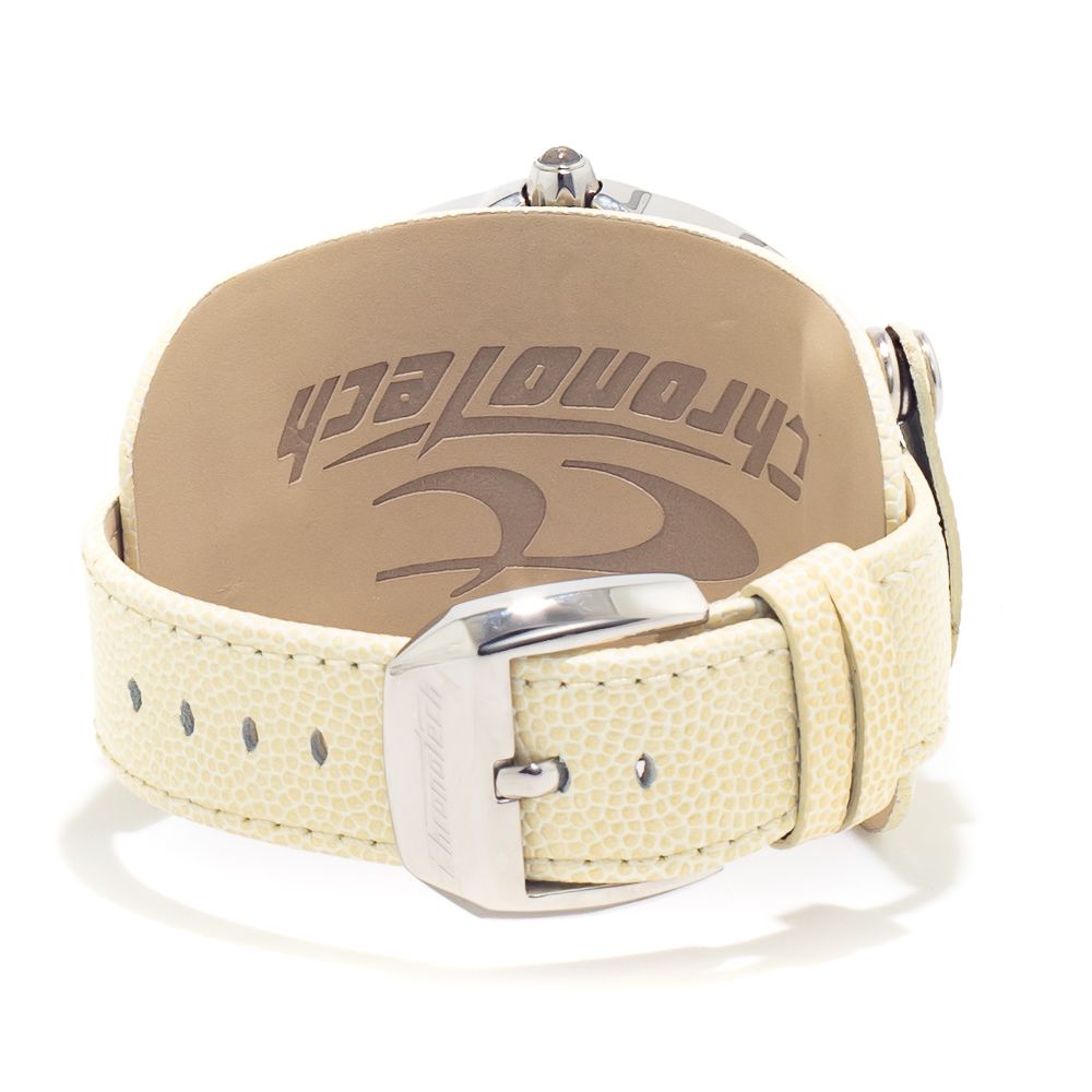 Chronotech Beige Leather Watch – Timeless Elegance Redefined