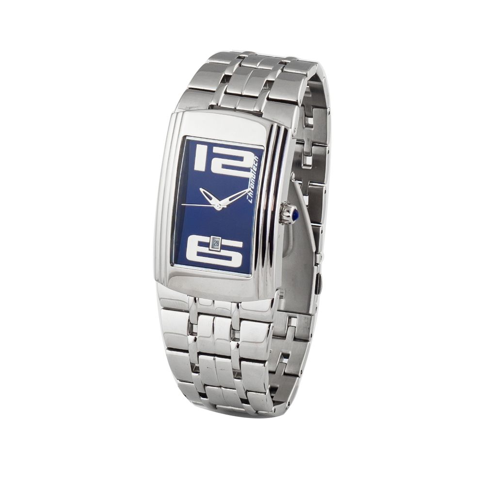 Chronotech Silver Steel Watch - Timeless Elegance Redefined