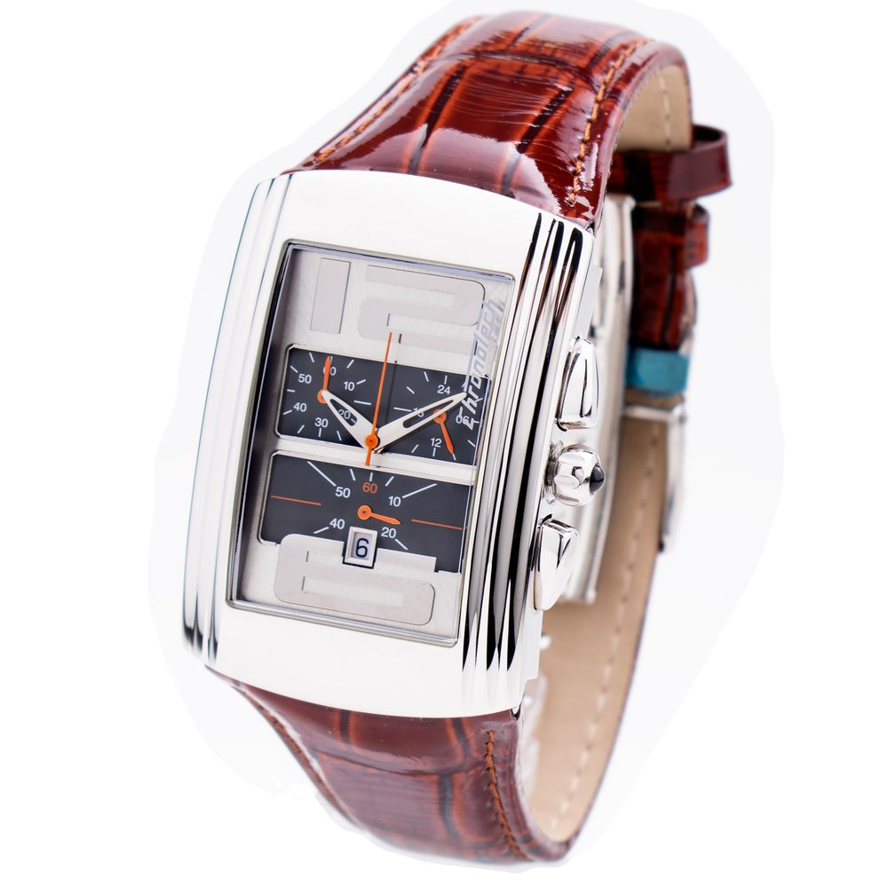 Chronotech Brown Leather Watch: Timeless Elegance Redefined