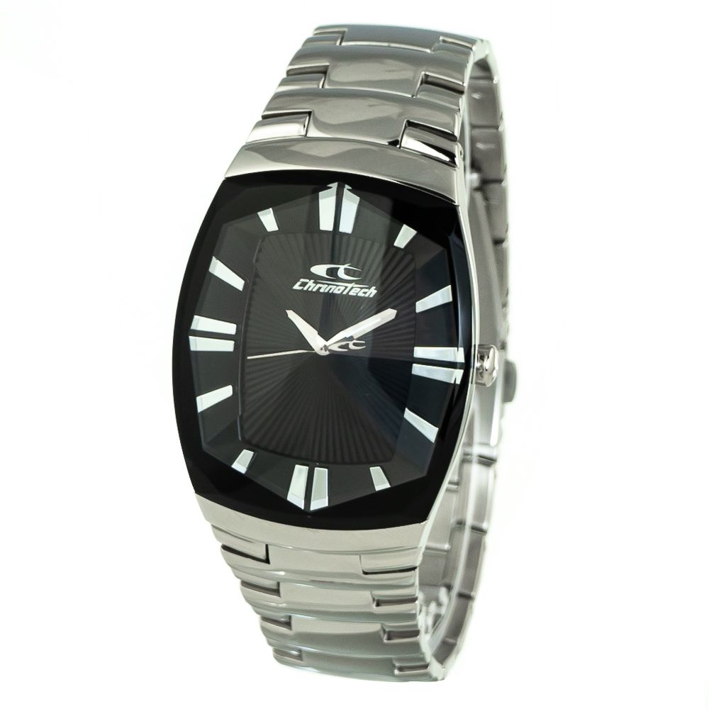 Chronotech Silver Steel Watch - Timeless Elegance Redefined