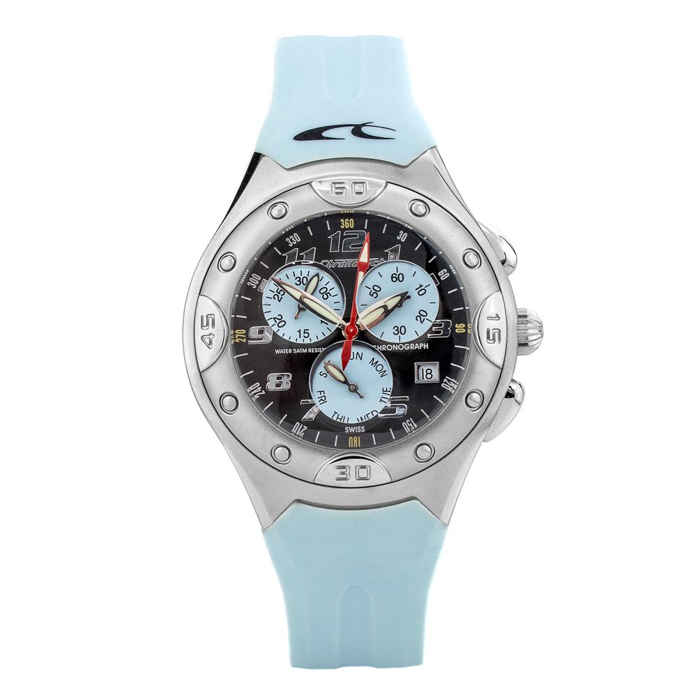Chronotech Blue Rubber Watch for Timeless Elegance