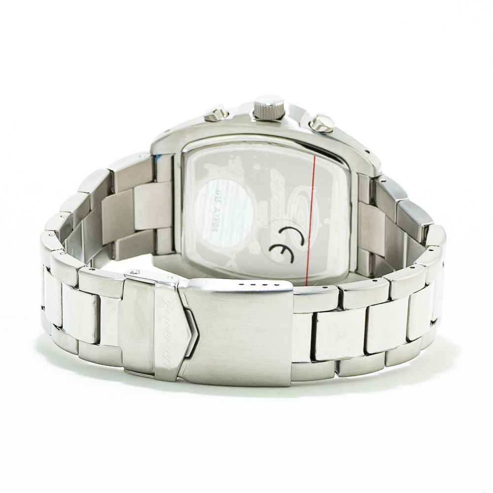 Chronotech Silver Steel Watch - Elegant Precision Timepiece
