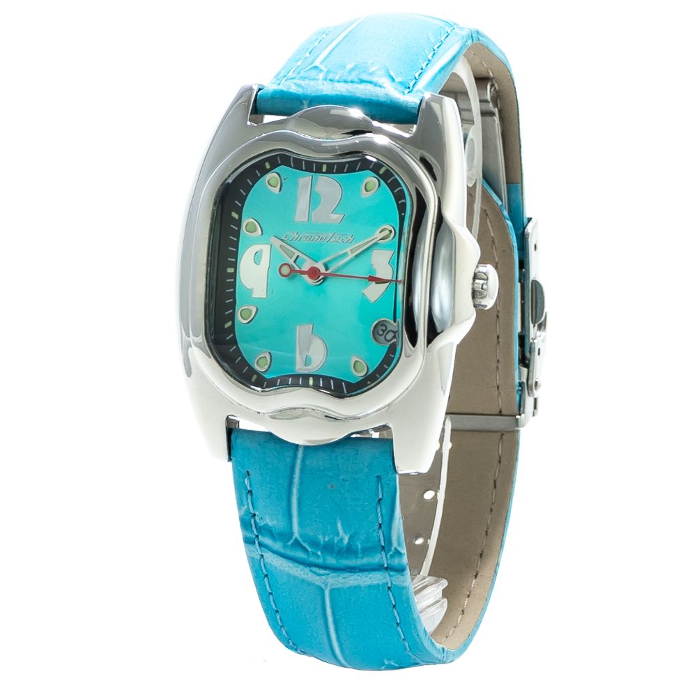 Chronotech Blue Leather Watch: Timeless Luxury Redefined