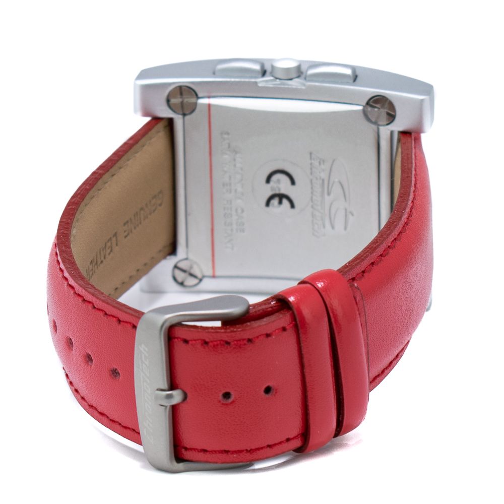 Chronotech Red Leather Watch: A Timeless Statement Piece
