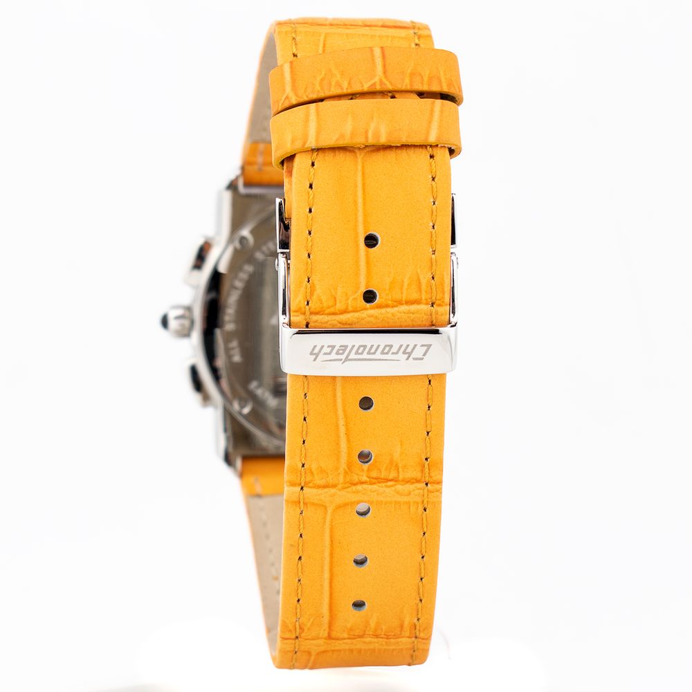 Chronotech Orange Leather Watch: Timeless Luxury Redefined