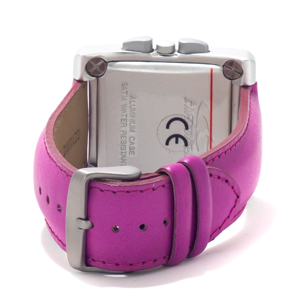 Chronotech Purple Leather Watch - Exquisite Timepiece Elegance