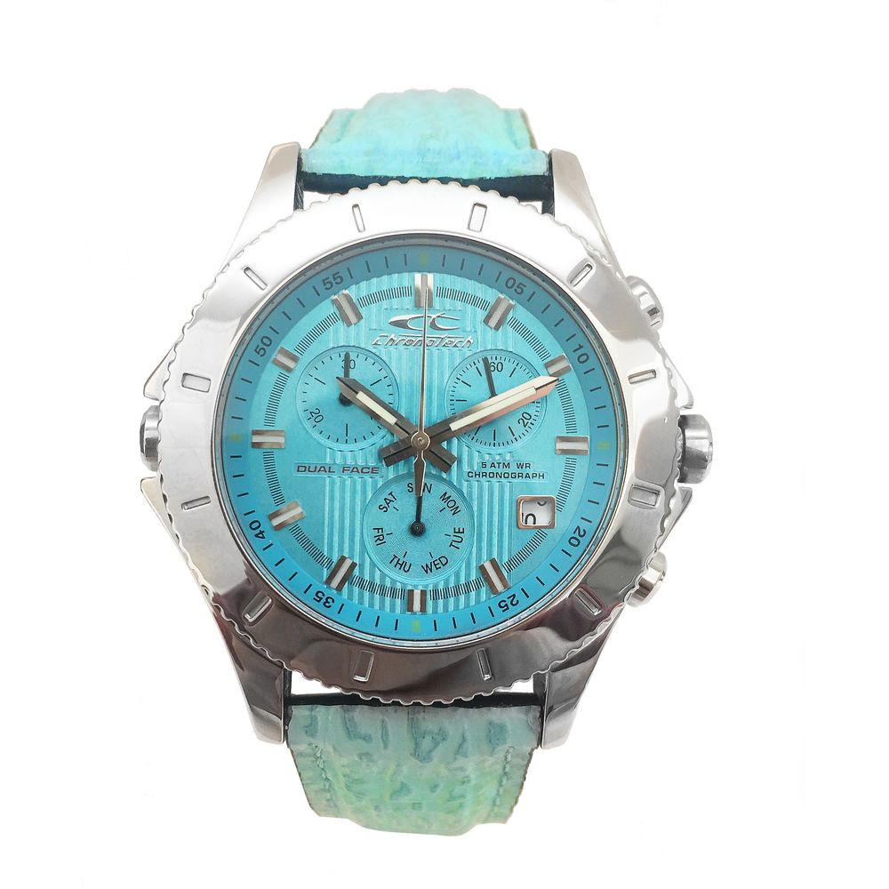 Chronotech Blue Leather Watch: Timeless Elegance Redefined