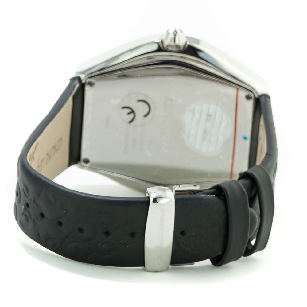 Chronotech Black Leather Watch: Timeless Elegance Redefined