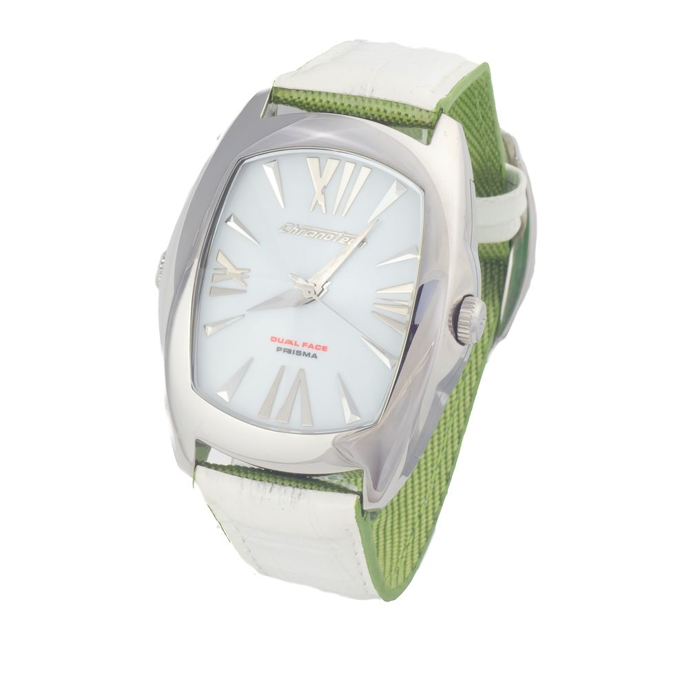 Chronotech Green Leather Watch with Elegant Dial Design