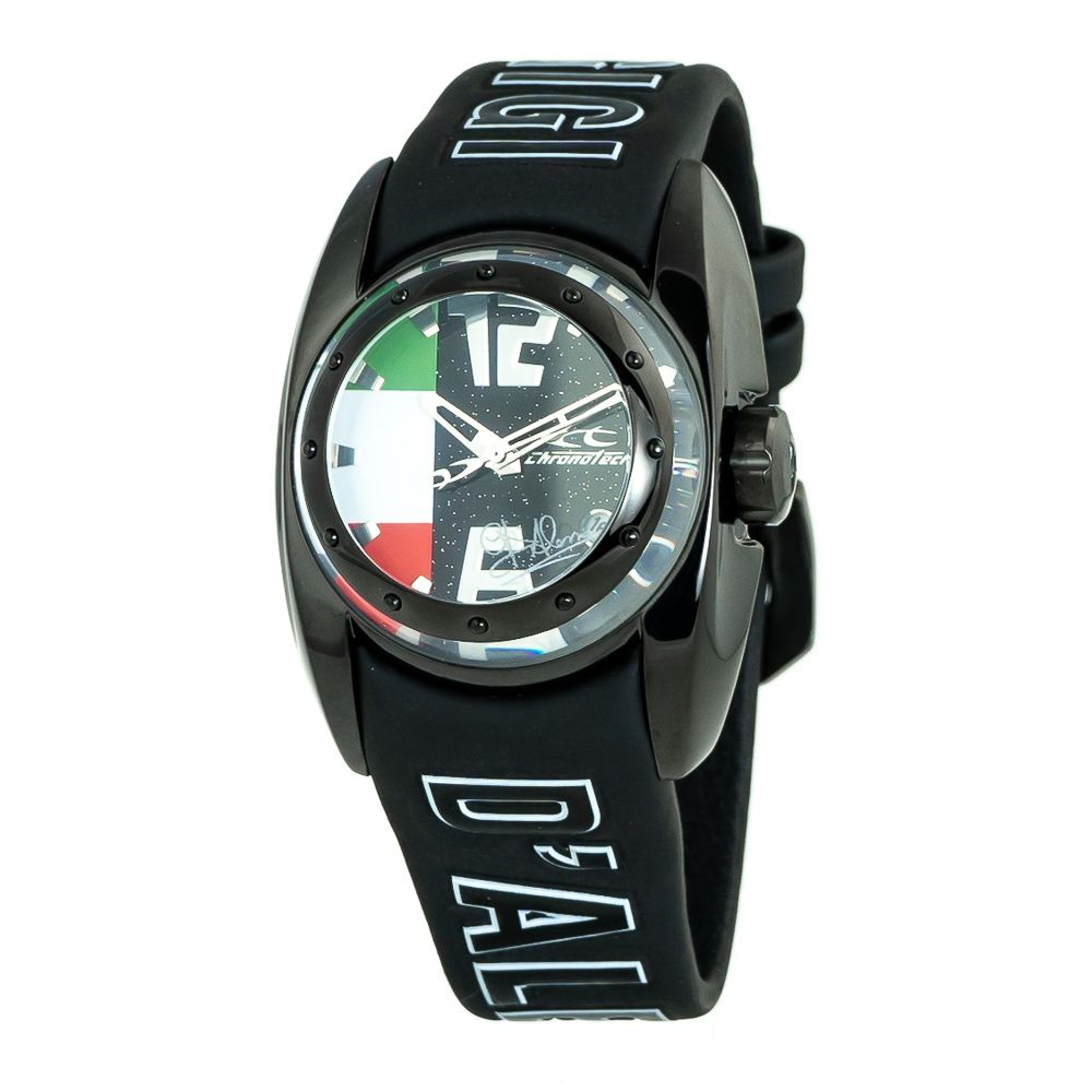 Chronotech Black Rubber Watch: A Statement of Luxury
