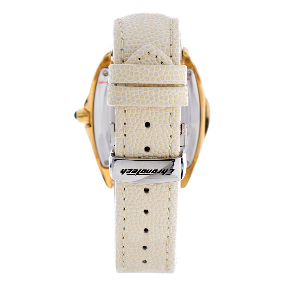 Chronotech Beige Leather Watch - Timeless Elegance Redefined
