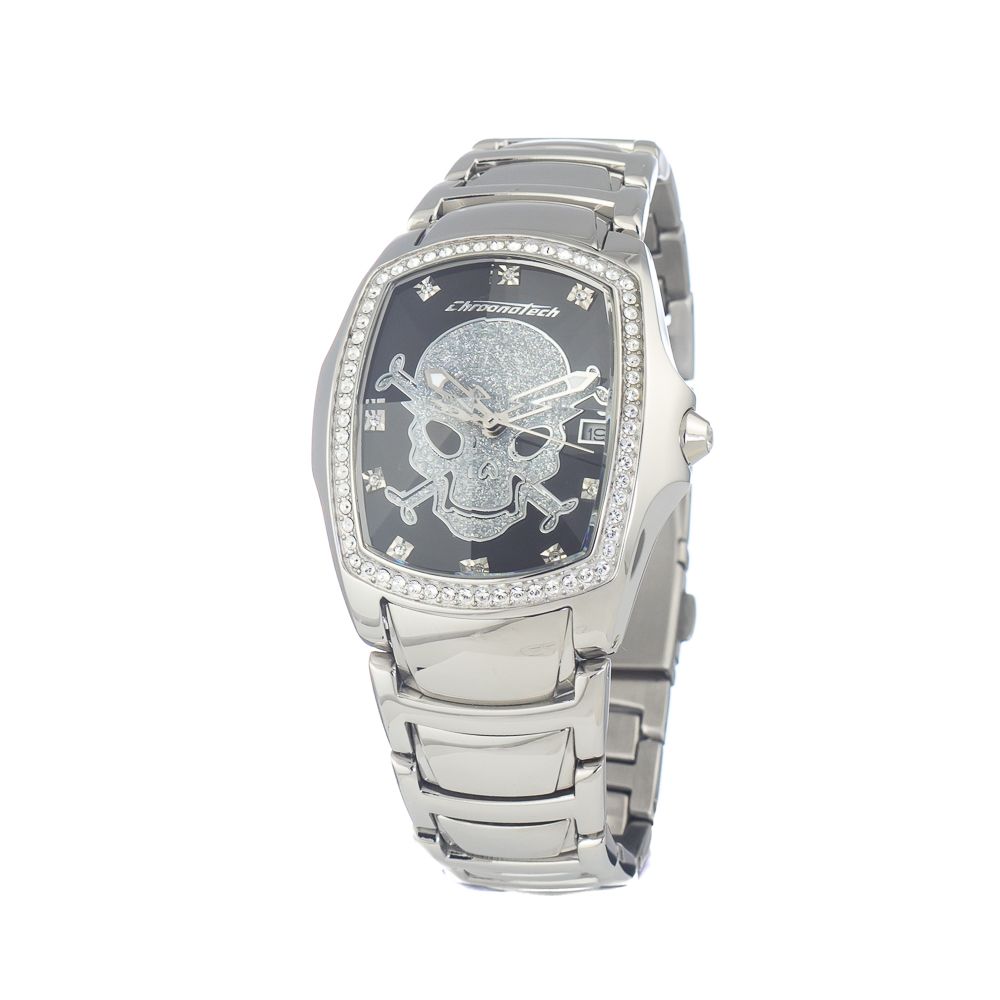 Chronotech Silver Stainless Steel Watch with Elegant Design