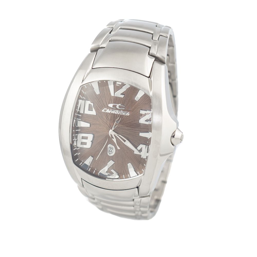 Chronotech Silver Stainless Steel Watch with Elegant Design
