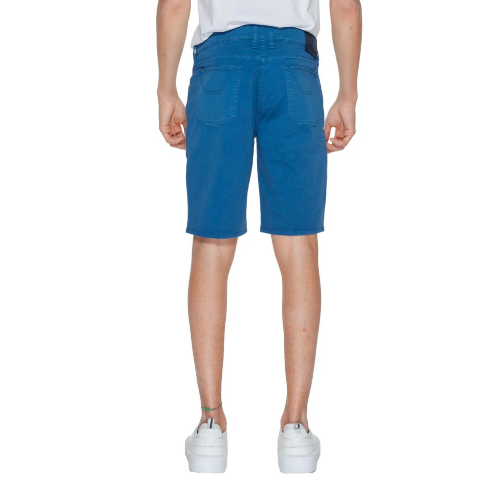 Jeckerson Blue Cotton Short – Elegant Summer Essential