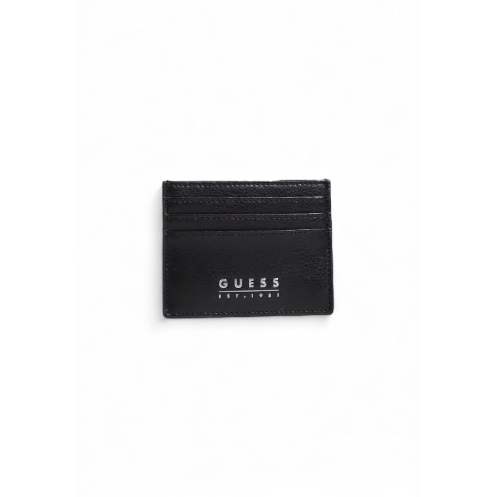 Guess Black Leather Wallet - Timeless Luxury Essential