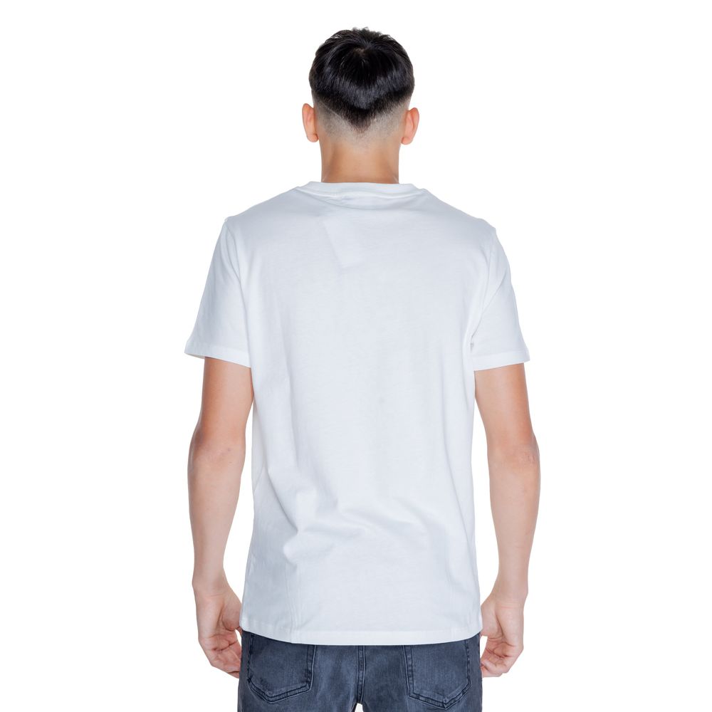 Peuterey White Cotton T-Shirt for Timeless Elegance