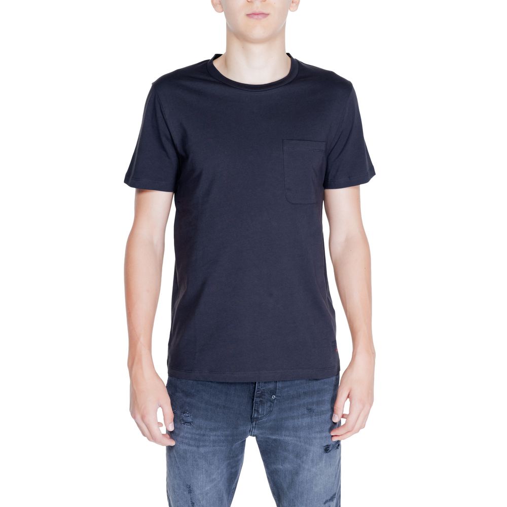 Peuterey Black Cotton T-Shirt for Effortless Elegance