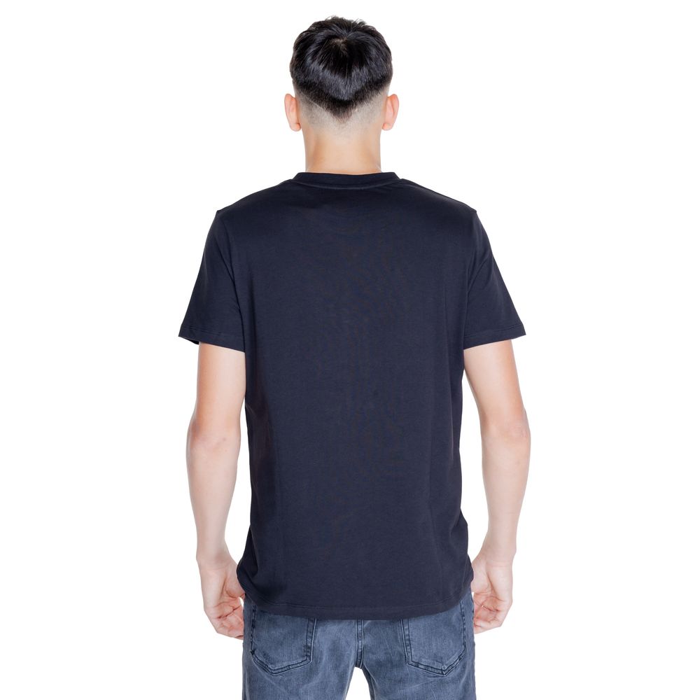 Peuterey Black Cotton T-Shirt for Effortless Elegance