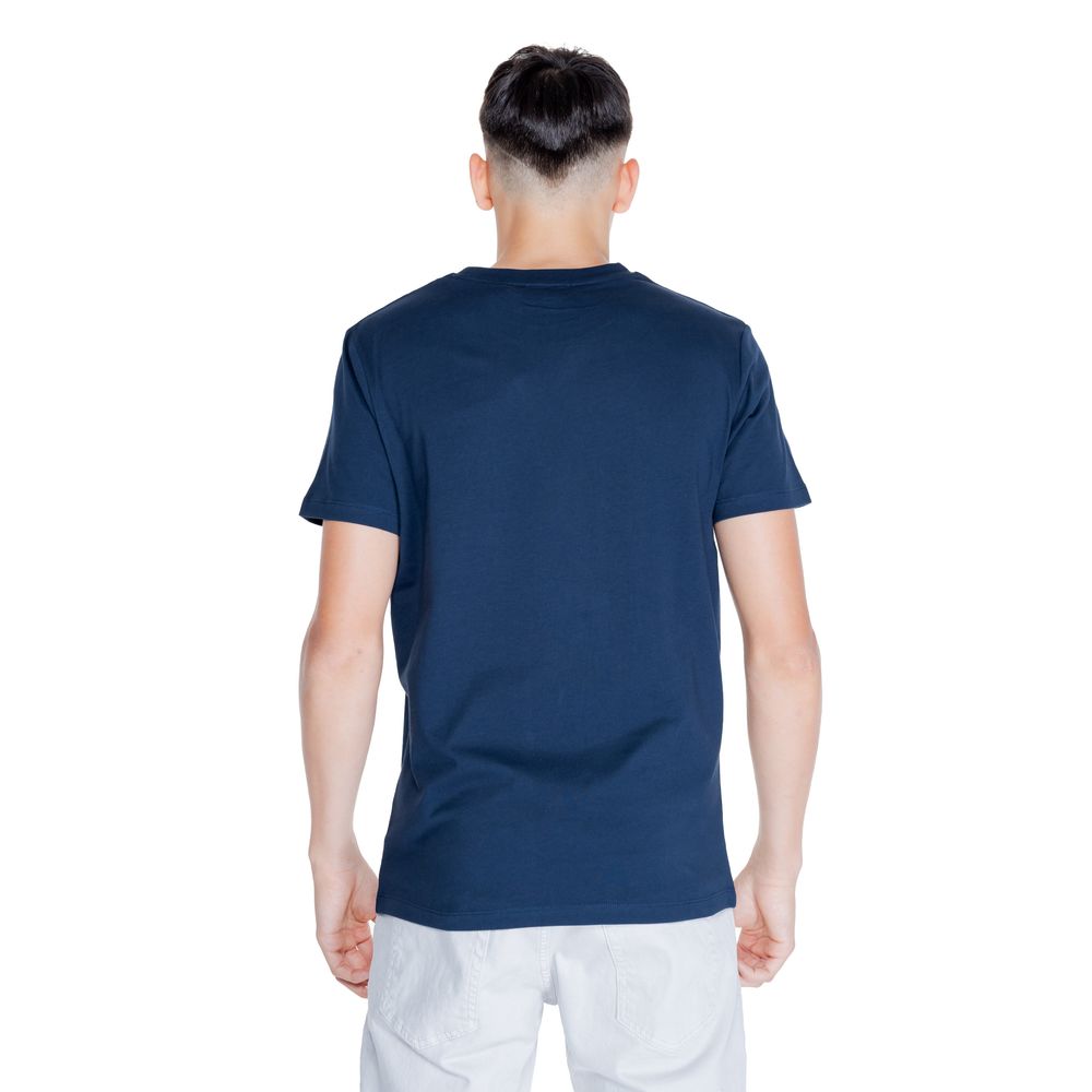Peuterey Blue Cotton T-Shirt for Elevated Casual Style