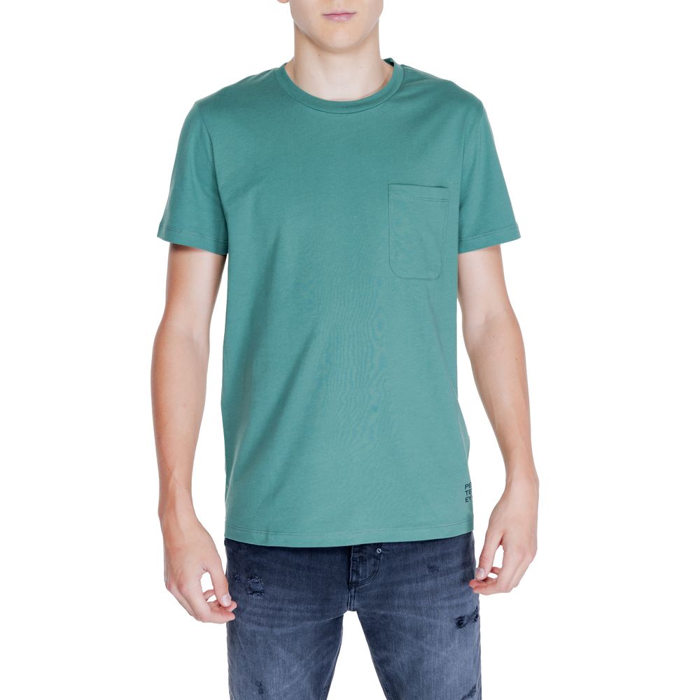 Peuterey Green Cotton T-Shirt for Effortless Elegance