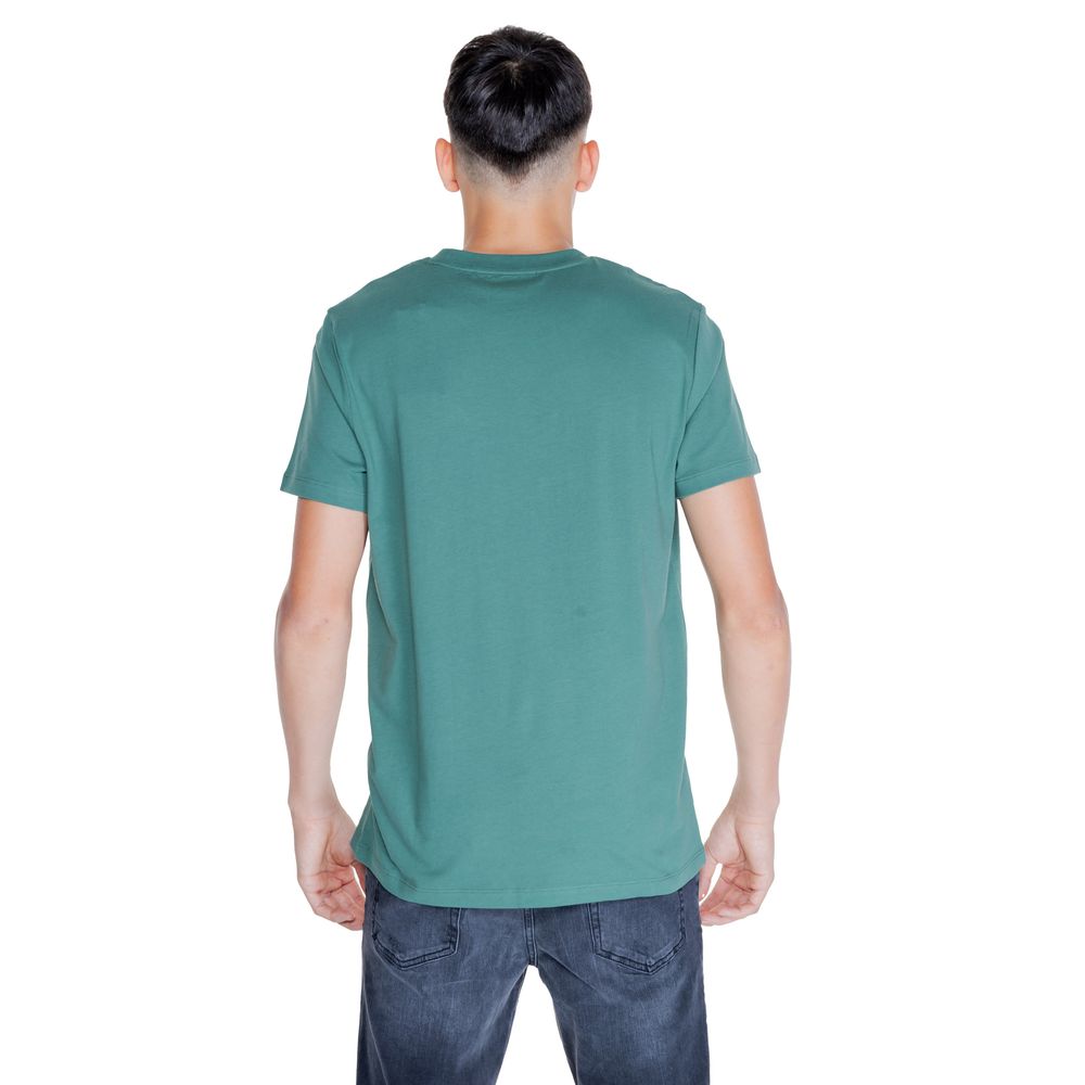 Peuterey Green Cotton T-Shirt for Effortless Elegance