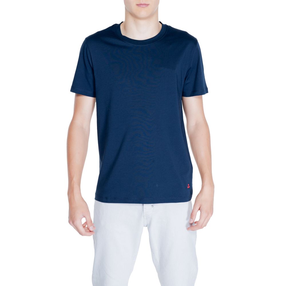 Peuterey Blue Cotton T-Shirt for Elevated Everyday Style