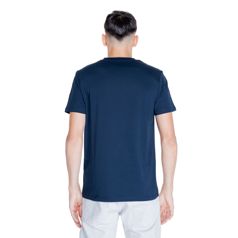 Peuterey Blue Cotton T-Shirt for Elevated Everyday Style
