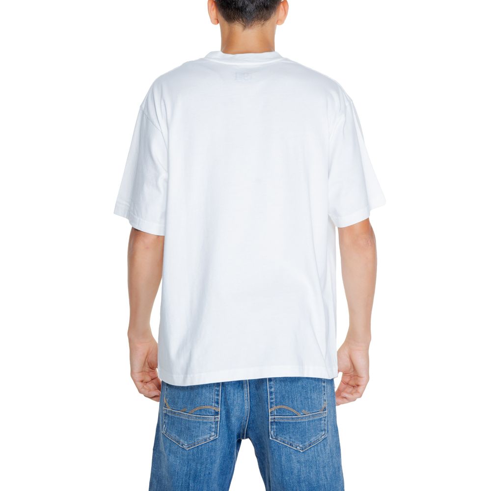Replay White Cotton T-Shirt for Effortless Sophistication