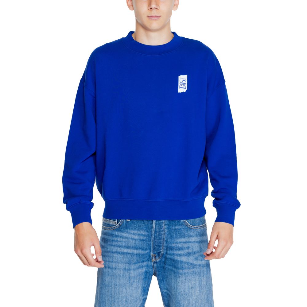 Replay Blue Cotton Sweater: Timeless Elegance Redefined