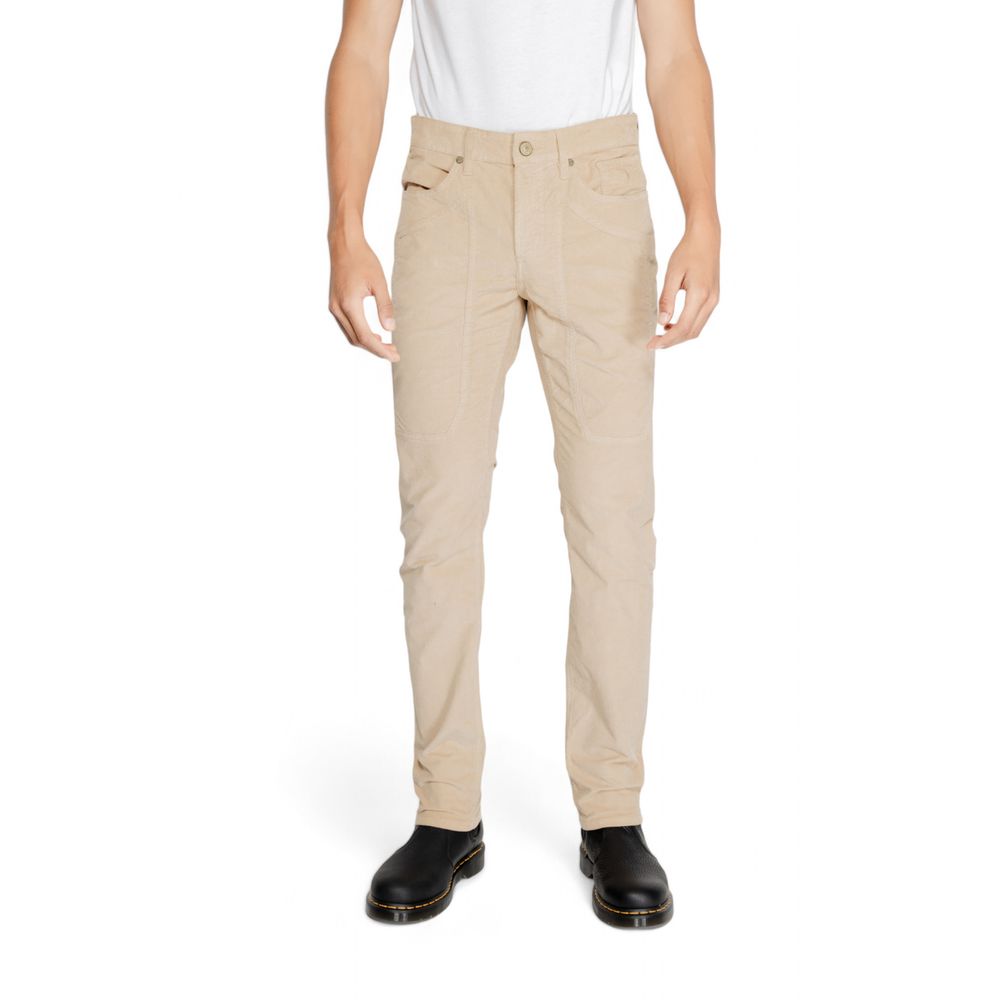 Jeckerson Beige Cotton Jeans & Pant: Timeless Elegance Redefined