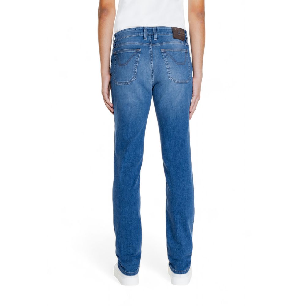 Jeckerson Blue Cotton Jeans for Elevated Style