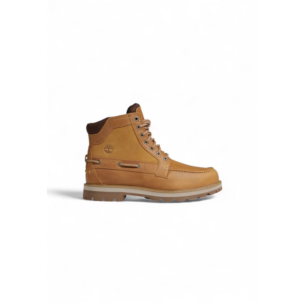 Timberland Beige Suede Leather Casual Footwear Elegance
