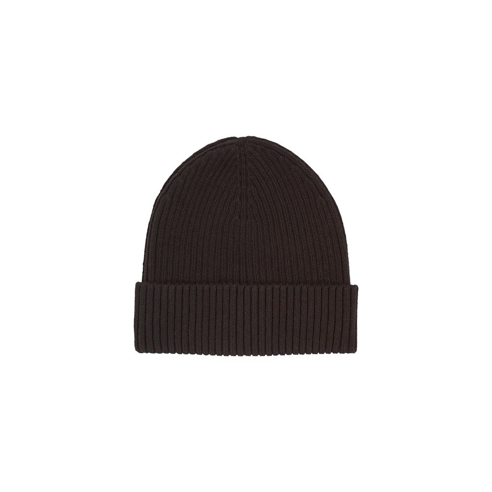 Calvin Klein Black Organic Cotton Beanie for Sophisticated Style