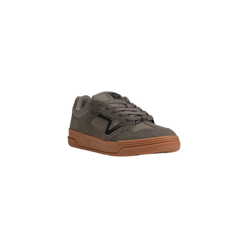 Vans Gray Suede Leather Sneaker for Elevated Style