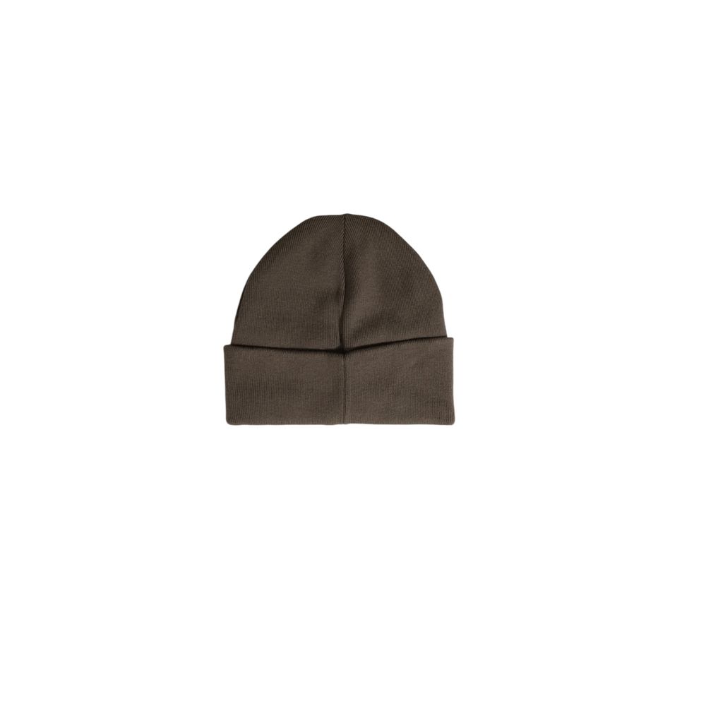 Calvin Klein Jeans Brown Cotton Scarf And Hat Set Elegance