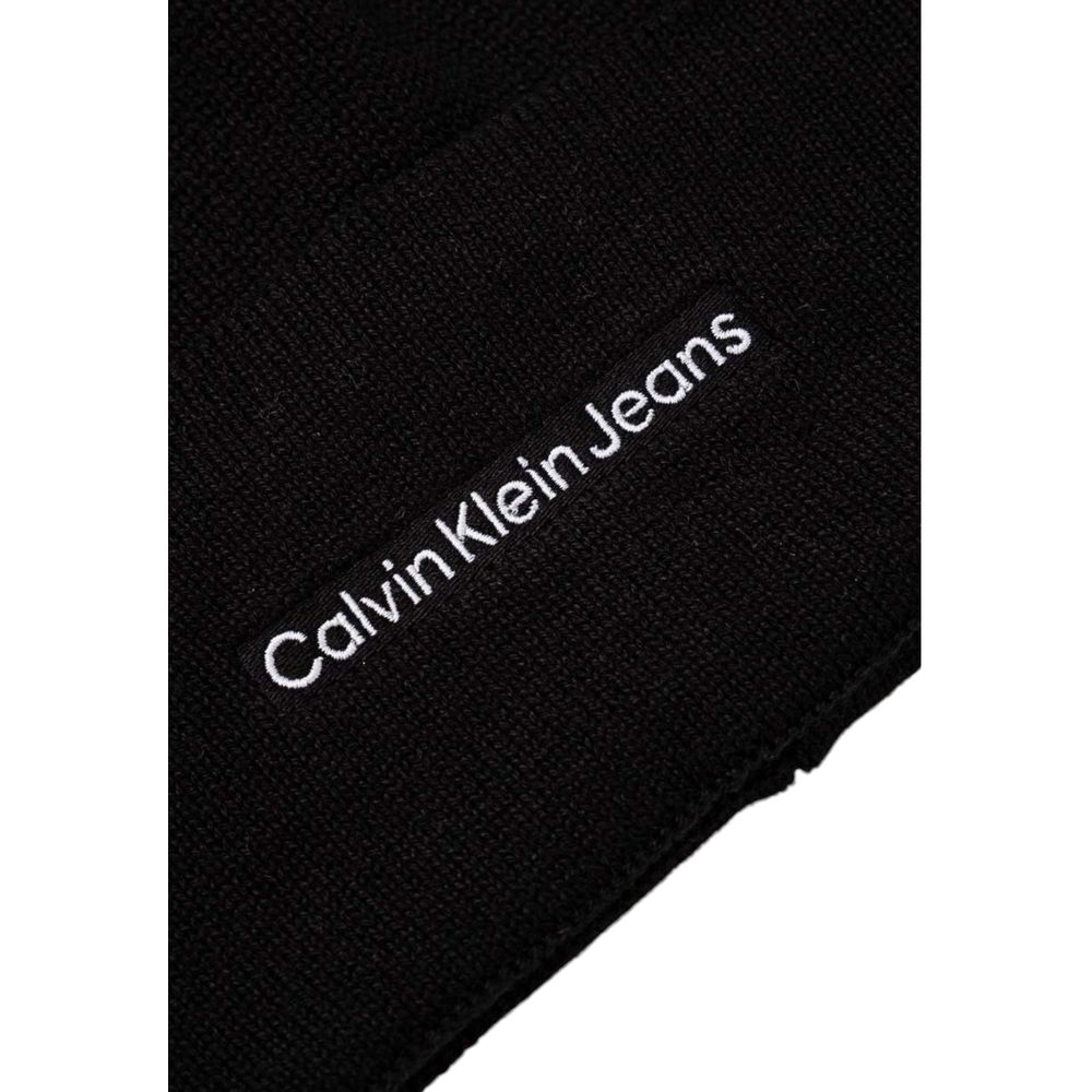 Calvin Klein Jeans Black Cotton Hat & Cap for Sophisticated Style