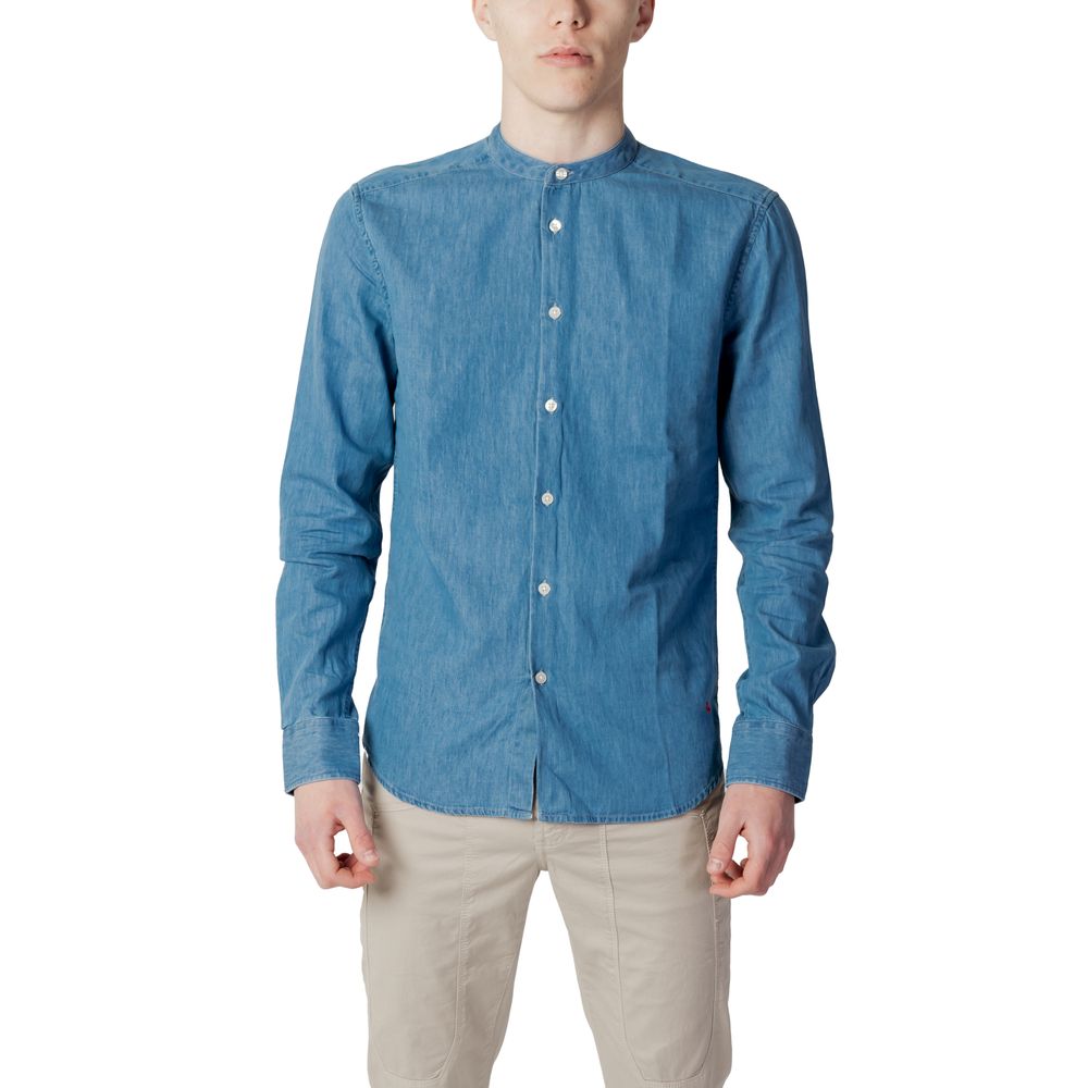 Peuterey Blue Cotton Shirt - Timeless Elegance Redefined