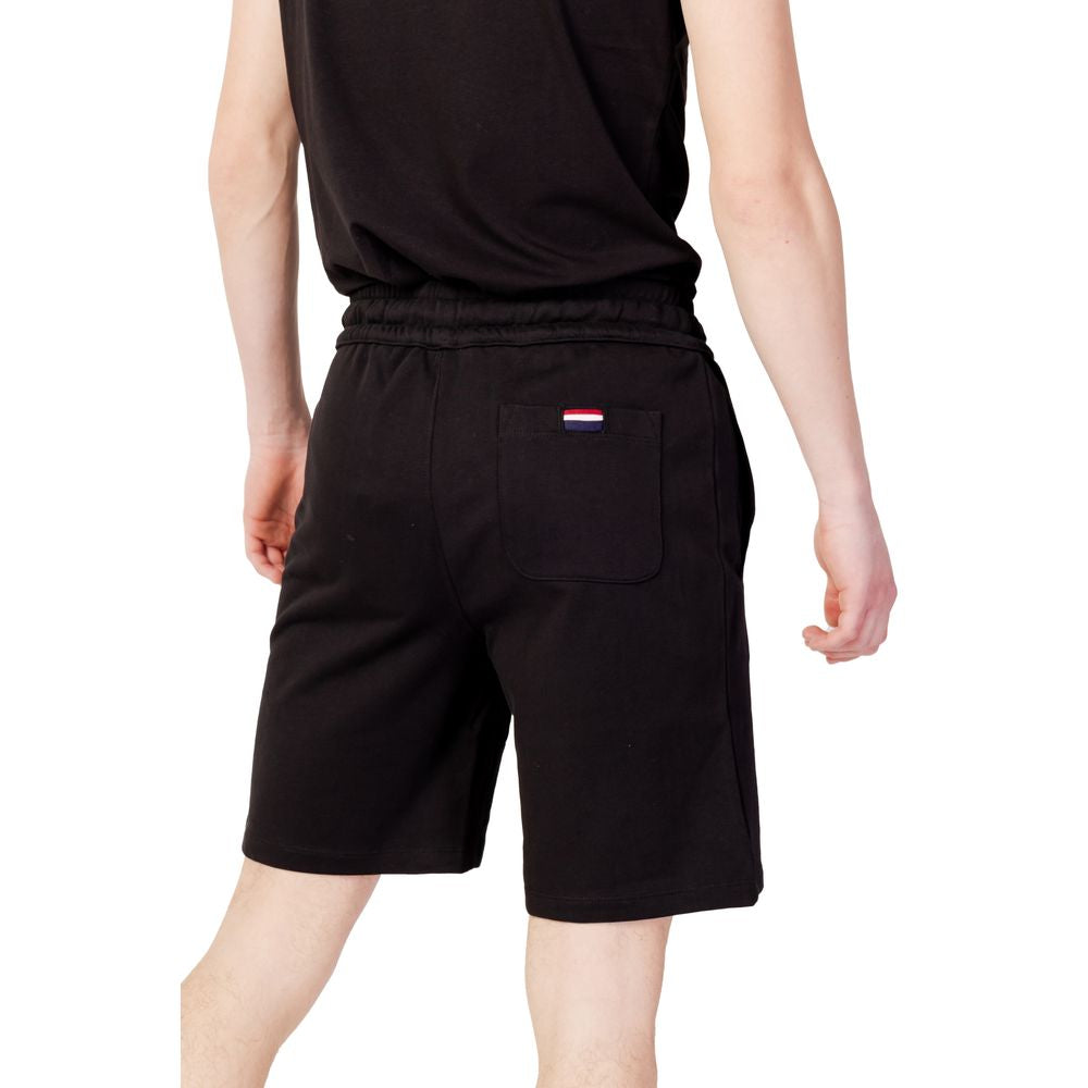 U.S. POLO ASSN. Black Cotton Shorts for Elevated Casual Wear