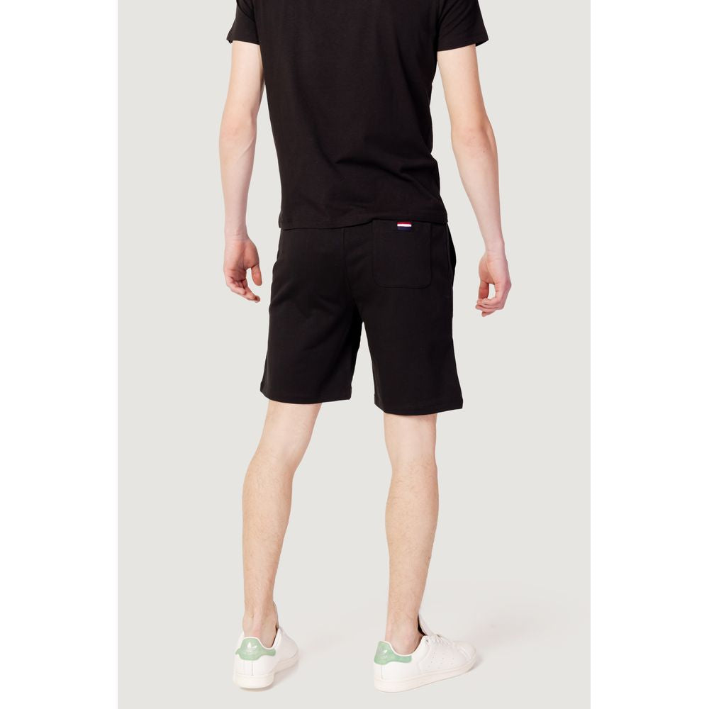 U.S. POLO ASSN. Black Cotton Shorts for Elevated Casual Wear
