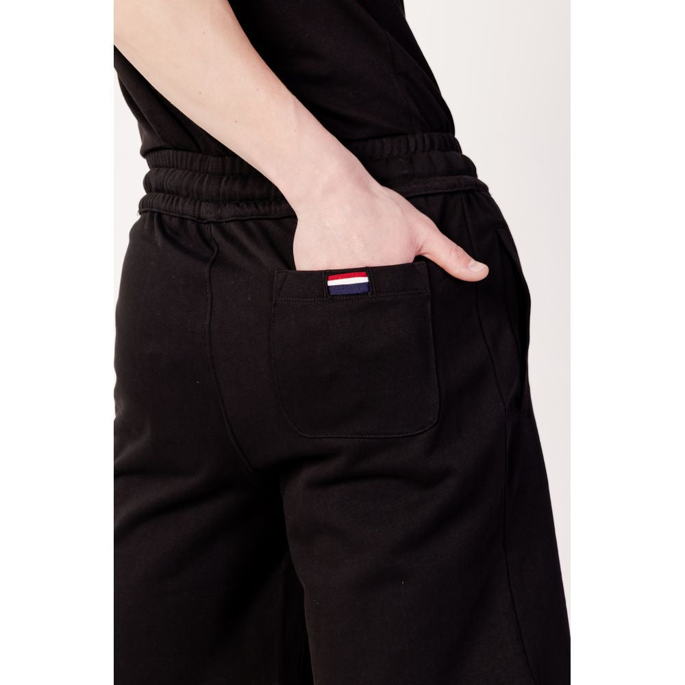 U.S. POLO ASSN. Black Cotton Shorts for Elevated Casual Wear