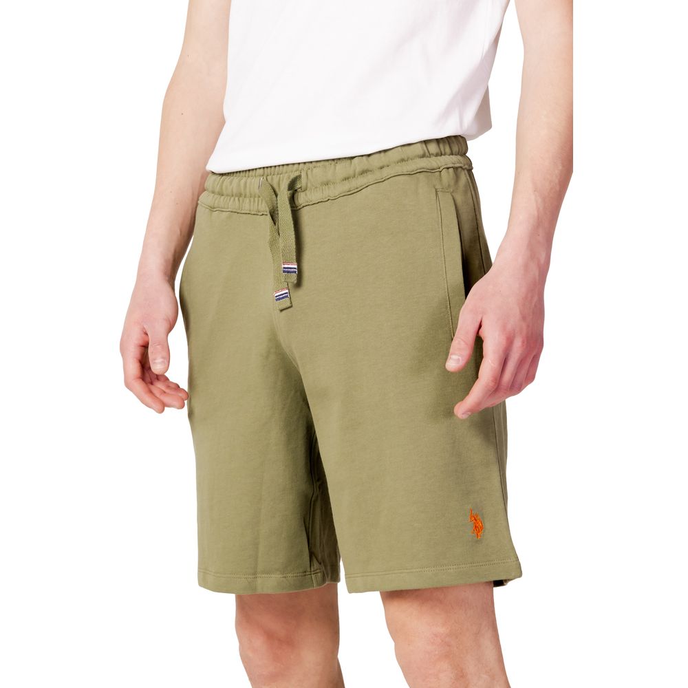 U.S. POLO ASSN. Green Cotton Short for Effortless Elegance