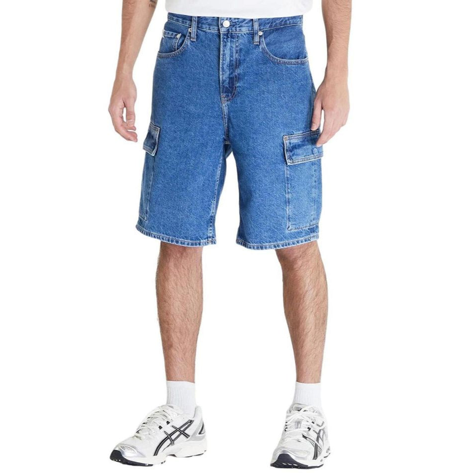 Calvin Klein Blue Cotton Shorts for Effortless Style