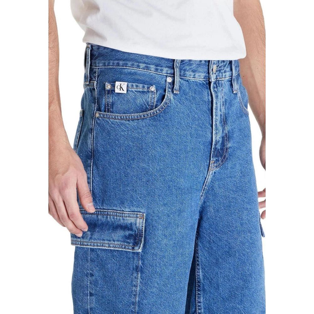 Calvin Klein Blue Cotton Shorts for Effortless Style