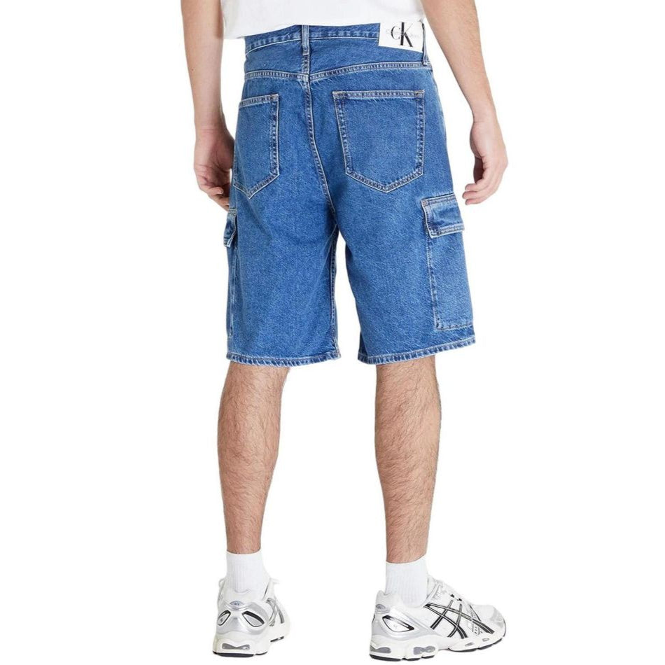 Calvin Klein Blue Cotton Shorts for Effortless Style