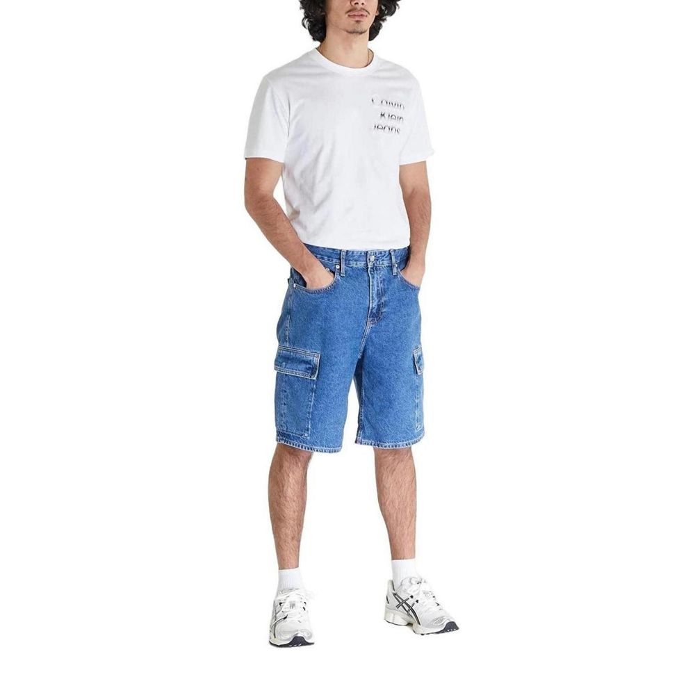 Calvin Klein Blue Cotton Shorts for Effortless Style