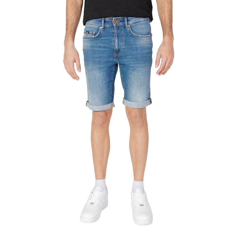 Gas Blue Cotton Short - Effortless Luxury and Style