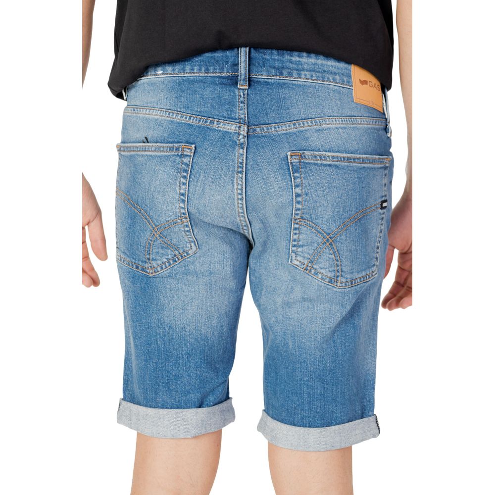 Gas Blue Cotton Short - Effortless Luxury and Style