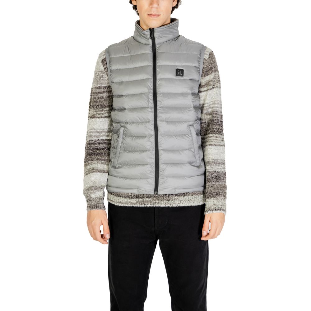 Gianni Lupo Gray Wool Jacket for Effortless Sophistication