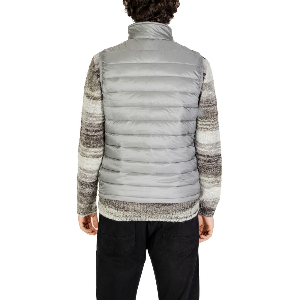 Gianni Lupo Gray Wool Jacket for Effortless Sophistication
